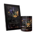 Alani Scented Candles Black Iris & Musk with frame