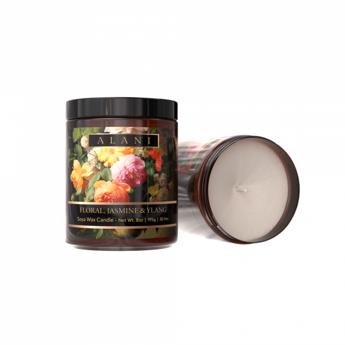 Floral, Jasmine & Ylang Candle - Image 1