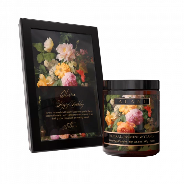 Floral, Jasmine & Ylang Candle - Image 2