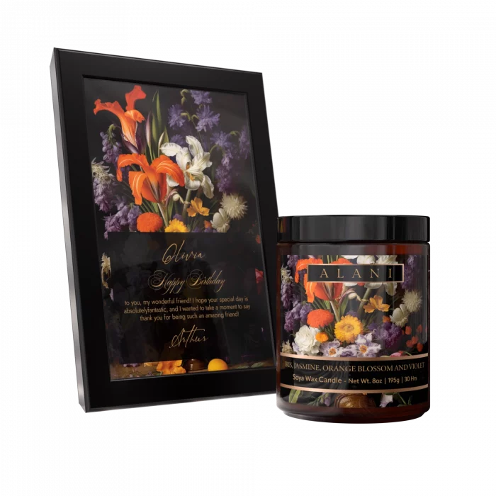 Alani Scented Candles Iris, Jasmine, Orange Blossom & Violet