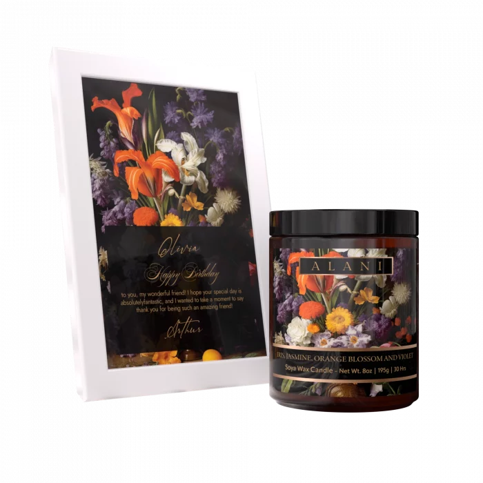 Alani Scented Candles Iris, Jasmine, Orange Blossom & Violet