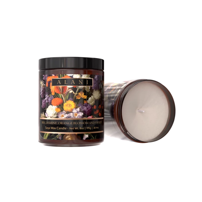 Alani Scented Candles Iris, Jasmine, Orange Blossom & Violet