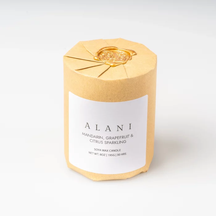 Mandarin, Grapefruit & Citrus Sparkling Candle - Image 4