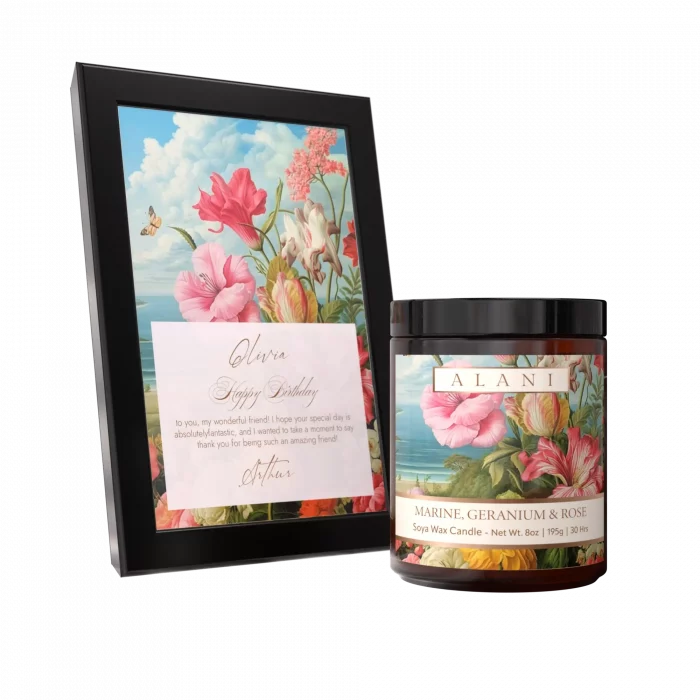 Alani Scented Candles Marine, Geranium & Rose