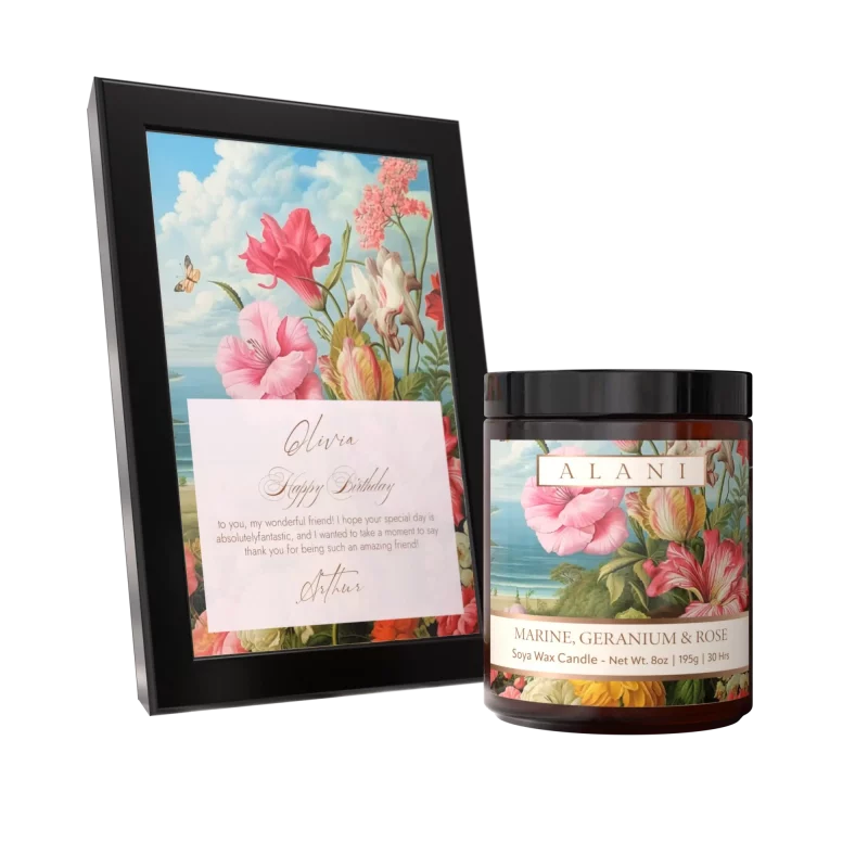 Alani Scented Candles Marine, Geranium & Rose