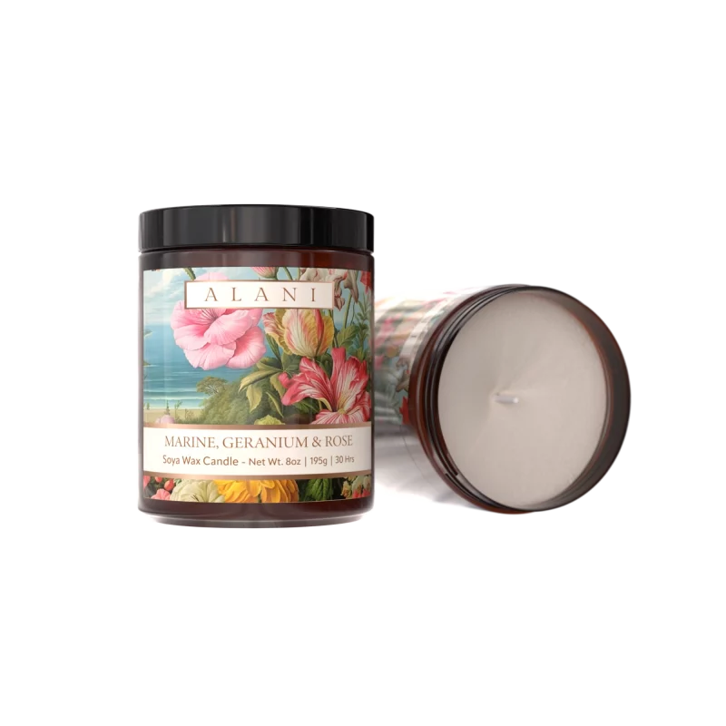 Alani Scented Candles Marine, Geranium & Rose
